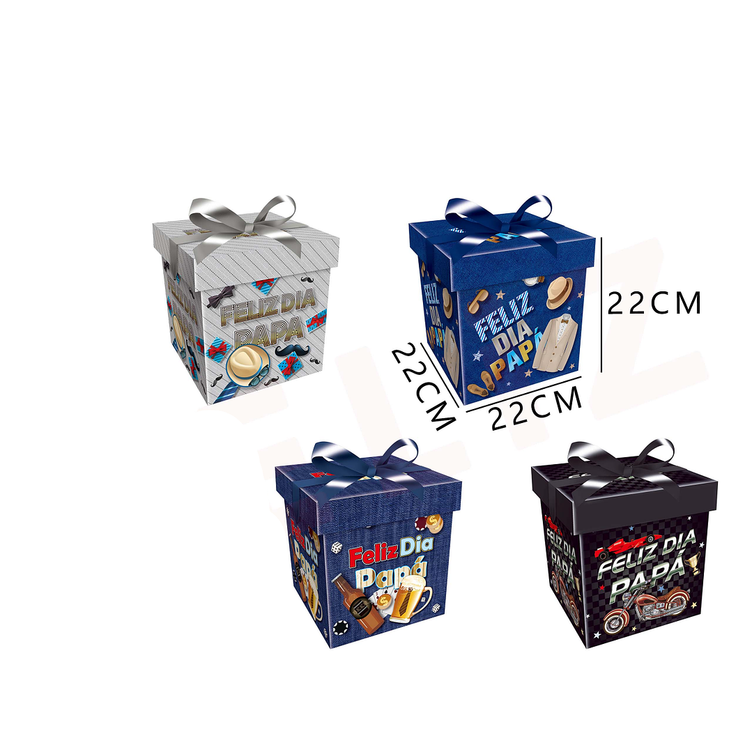 Caja de Regalo Feliz día Papá 22cm 1