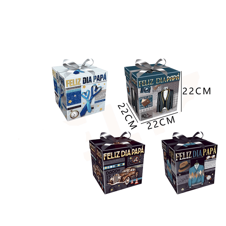 Caja de Regalo Feliz día Papá 22cms 1