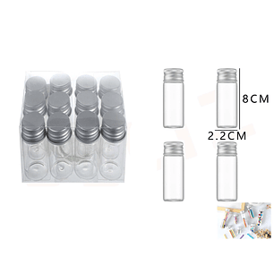 Botella De Vidrio 8*2.2cm