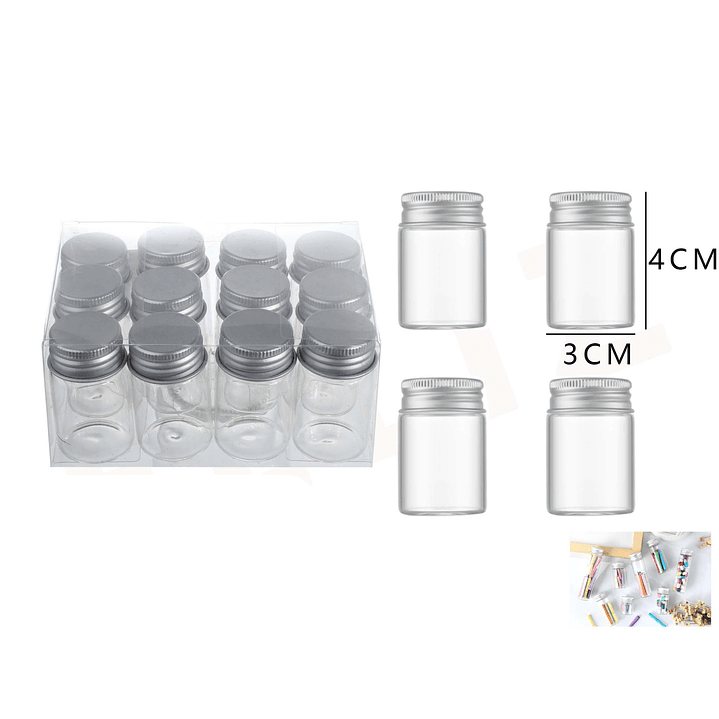 Frasco De Vidrio 4x3cm 1