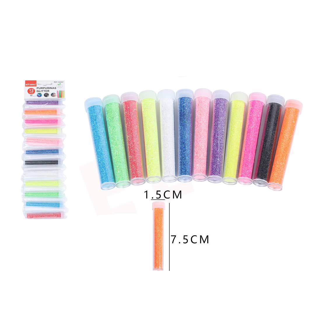 Escarcha decorativa Fluor 5g 12pcs 1