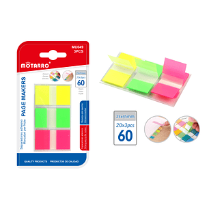 Separadores Adhesivos Fluor 2545Mm 3Pcs