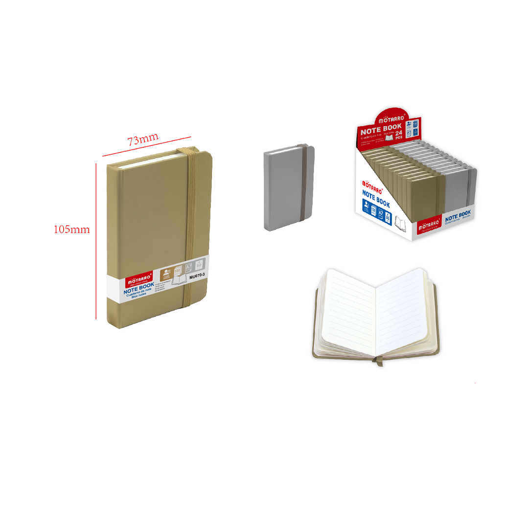 Libreta de Nota Café A7 100 Hojas 1
