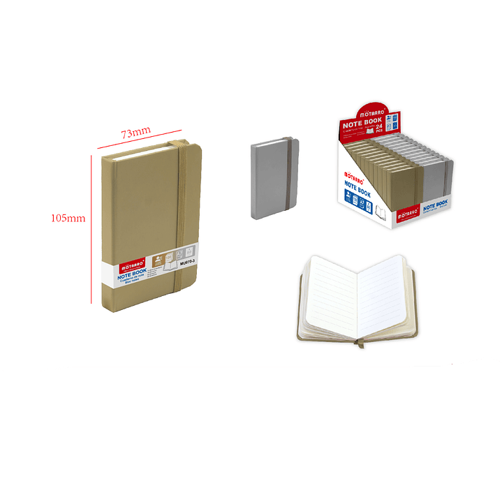 Libreta de Nota Café A7 100 Hojas 1
