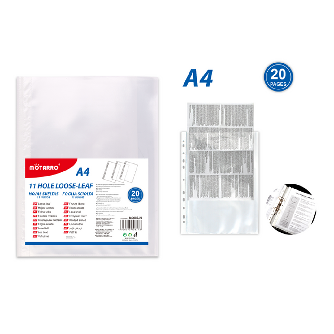 Fundas Para Hojas Tamano Carta 20 Pcs 1