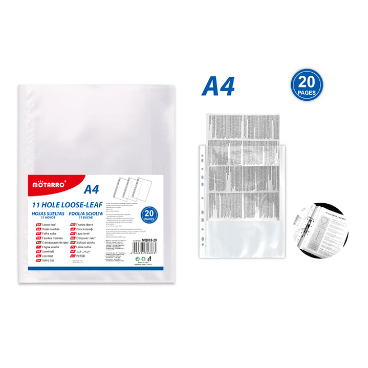 Fundas Para Hojas Tamano Carta 20 Pcs 1