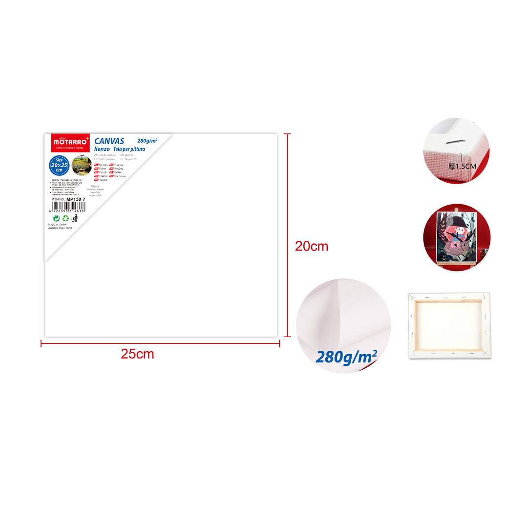 Tela Para Pintura 2025Cm 280G 15Cm 1