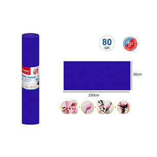 Papel Crepé Azul 250x50cm 80Gr