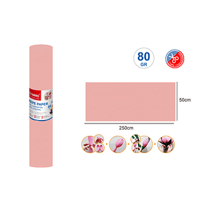 Papel Crepé Palo Rosado 50x250 cm 80g