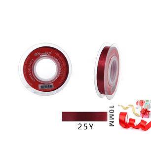 Cinta de Raso Burdeos 10mm*25Y
