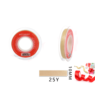 Cinta Organza Beige 10mm*25Y