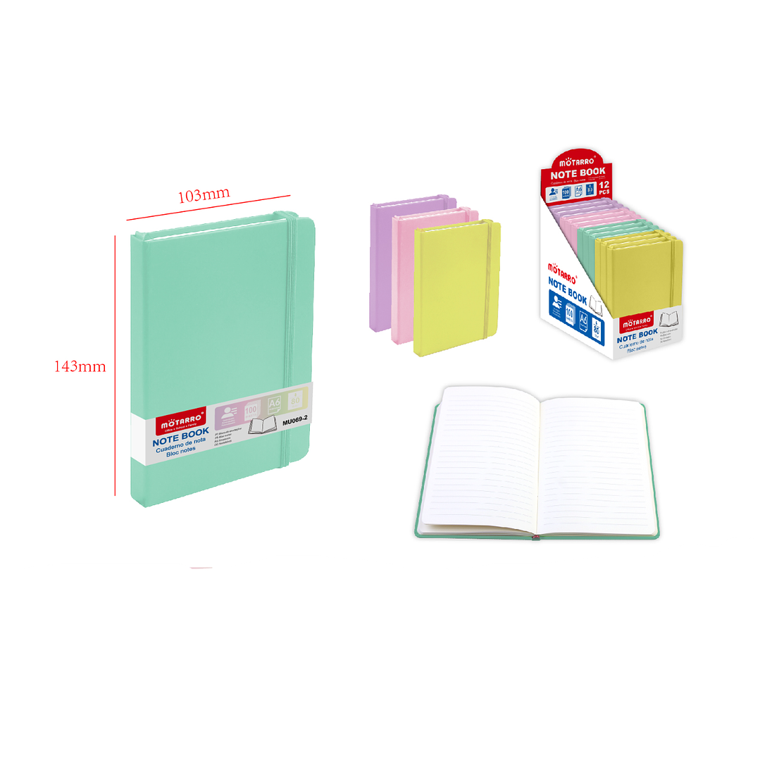 Libreta de Nota Multicolor A6 100 Hojas 1