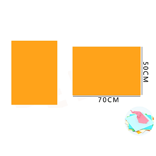 Cartulina Naranjo Fluor 5070Cm