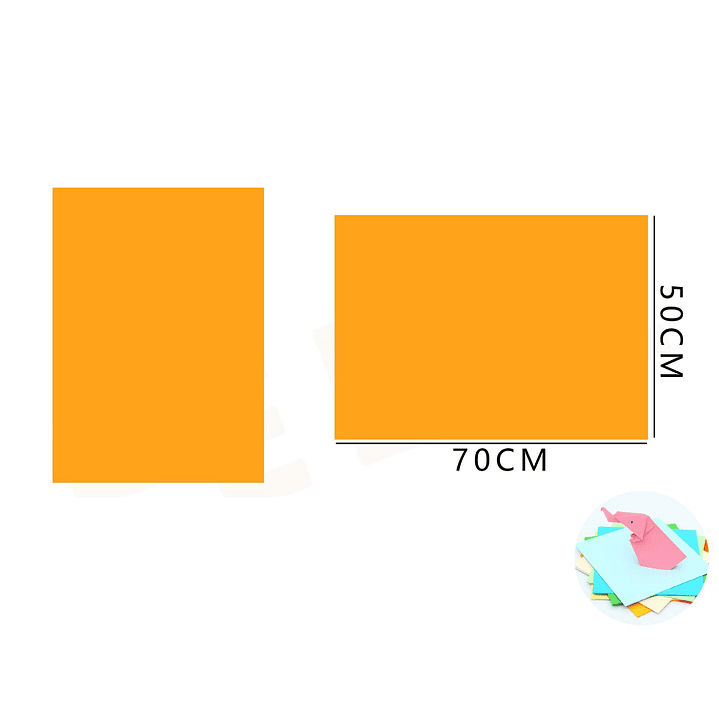 Cartulina Naranjo Fluor 50x70cm 1