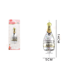Velas Cumpleaños Champagne Blanco 14x5cm