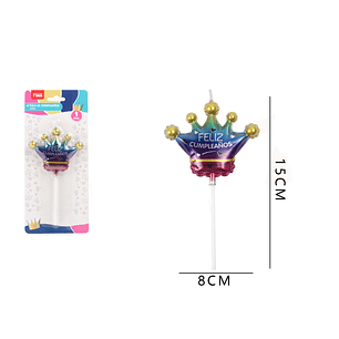 Velas Cumpleaños Corona 15x8cm