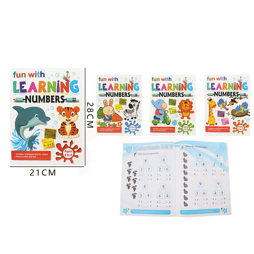 Libro Educativo Aprender Números 28x21cm 1
