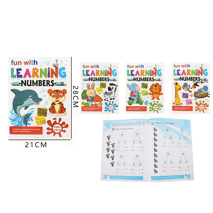 Libro Educativo Aprender Números 28x21cm 1