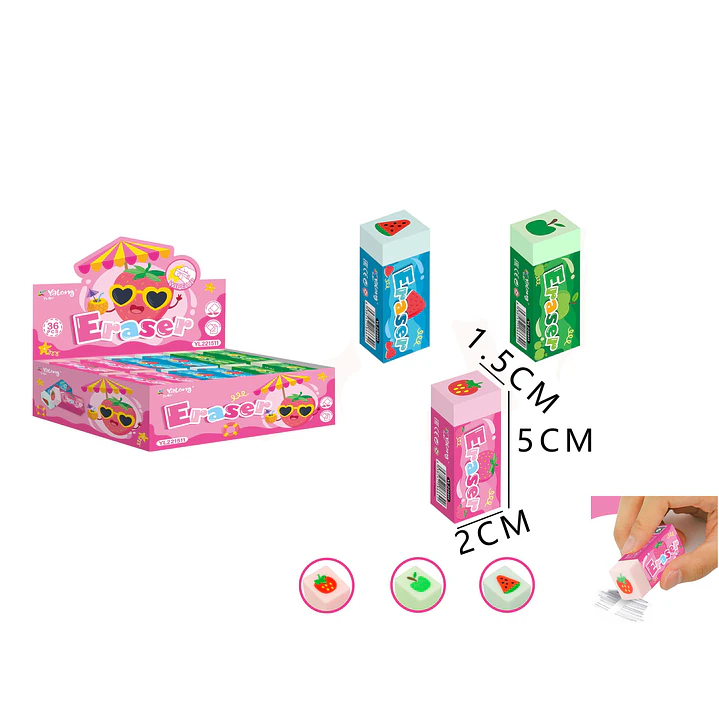 Gomas para Borrar Frutas 5x2cm 1