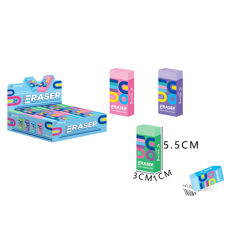 Goma para Borrar Colores 5.5x3cm 1