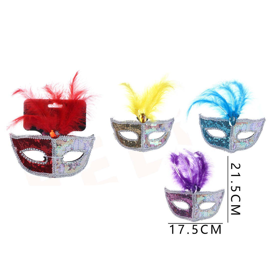 Antifaz Lentejuela Dúo 21.5*17.5Cm 1