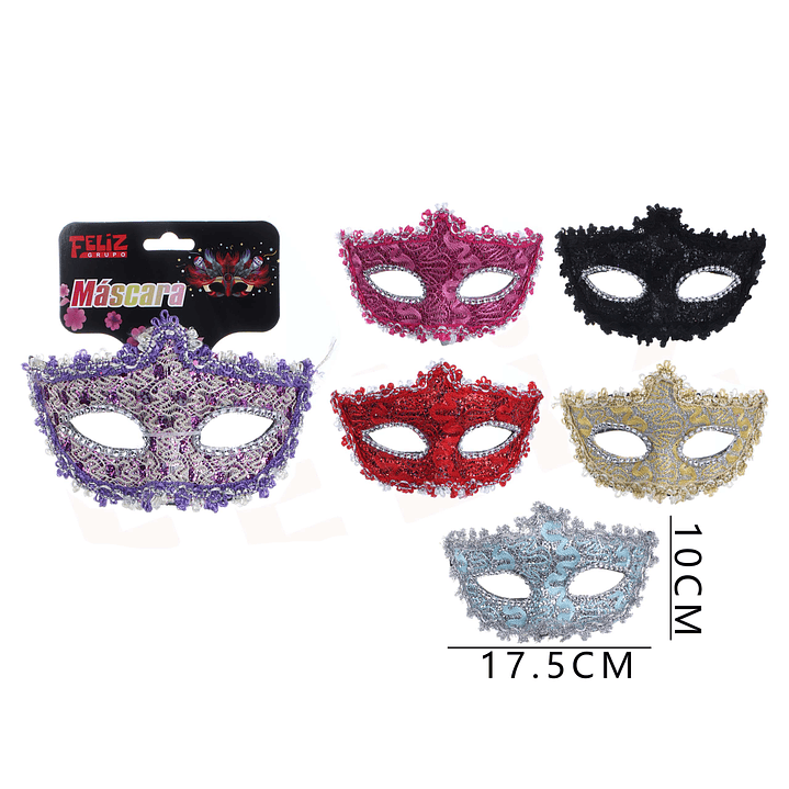 Antifaz con Diseño 10x7.5Cm 1