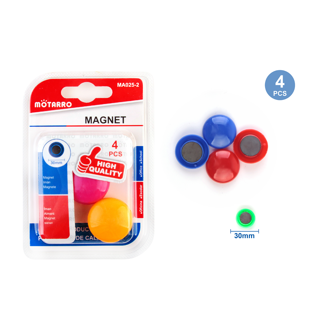 Imanes de colores 4pcs 1