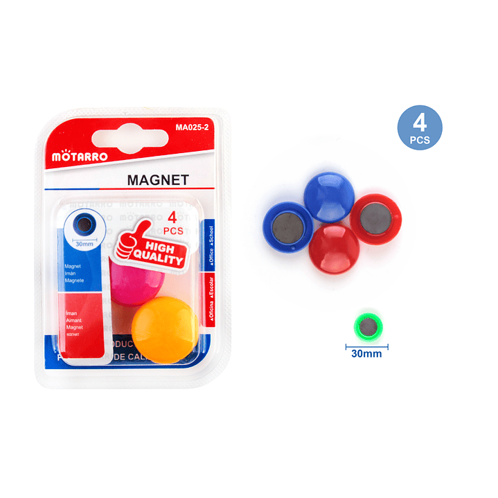 Imanes de colores 4pcs 1