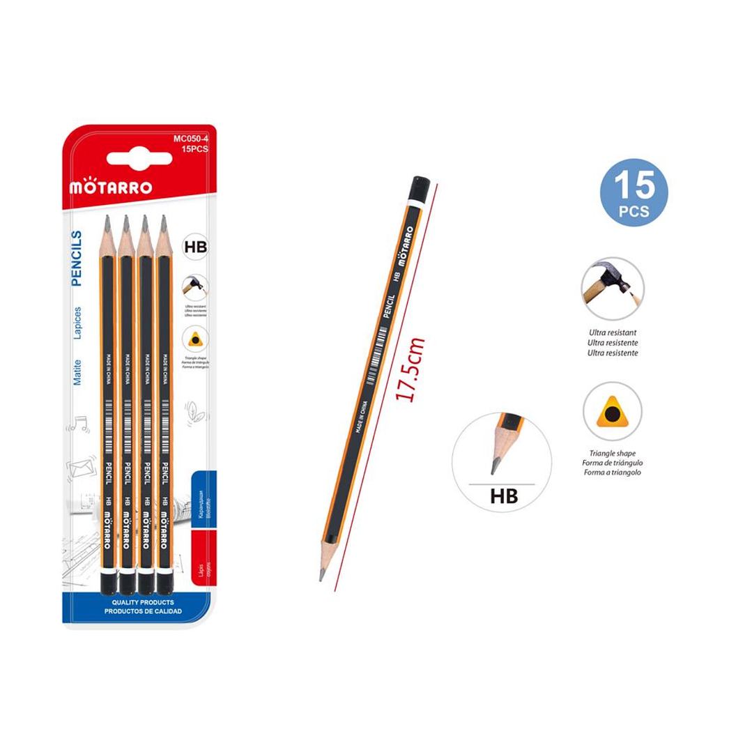 Lápiz Gráfito 15 pcs 1