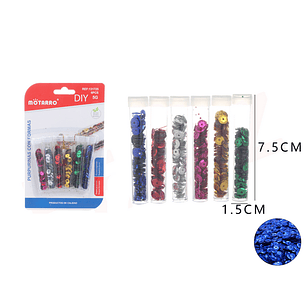 Lentejuela Metalizada Multicolor Circular 5G 6pcs