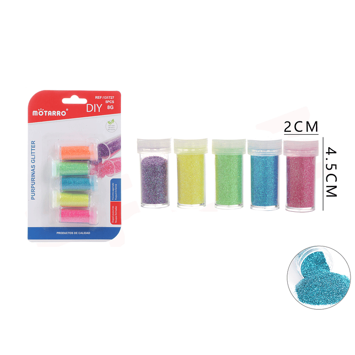 Escarcha de color 8G 5 colores 1