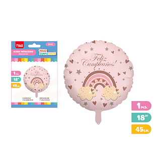 Globo Arcoíris Cumpleaños 45cm