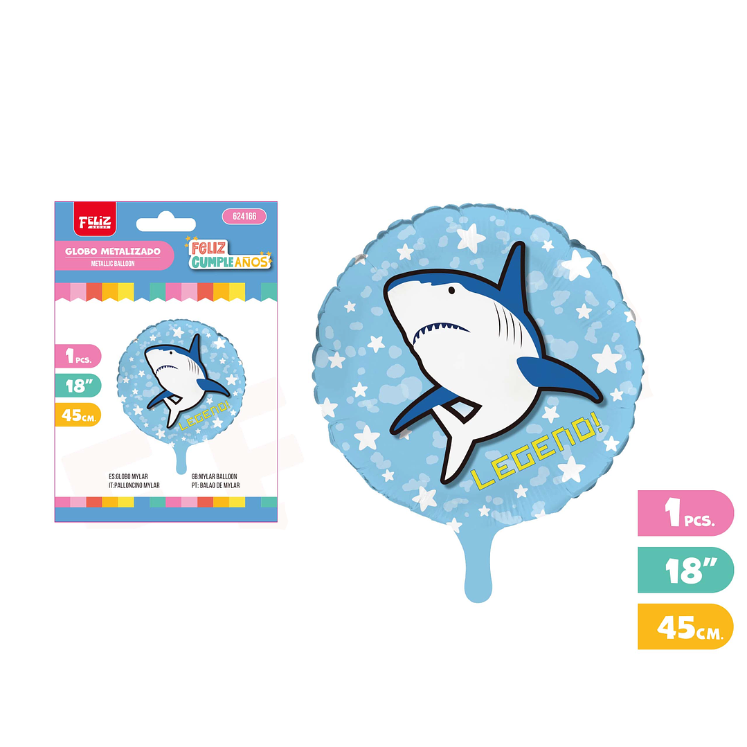 Globo Tiburón Legend 45cm 1
