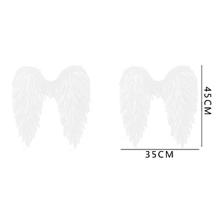 Alas de Ángel Blanco 45cm