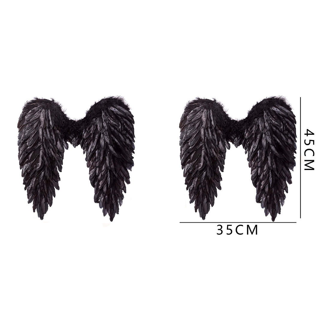 Alas de Ángel Negro 45cm 1