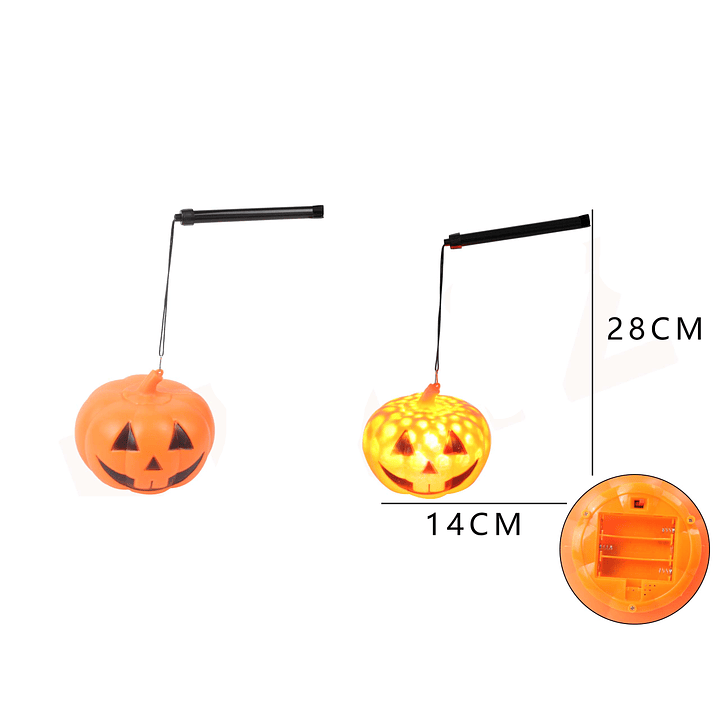 Calabaza Para Dulces Con Sonido Y Luz 14Cm 1