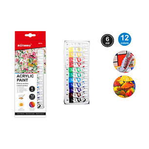 Pinturas Acrilica 6Ml 12 Colores
