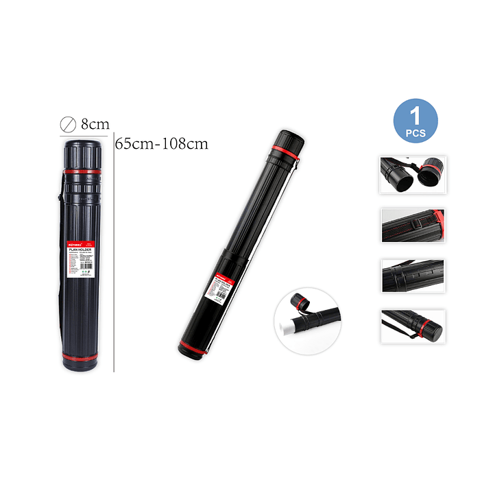 Portaplano Negro 65-108cm 1