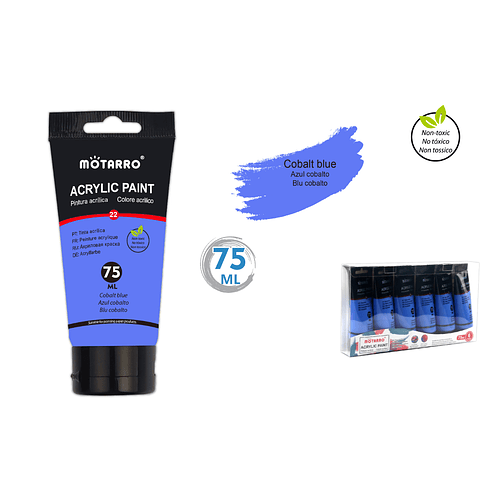 Pintura Acrílica Azul Cobalto 75 ML