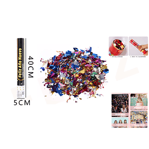 Lanza Confeti Feliz año 40cm