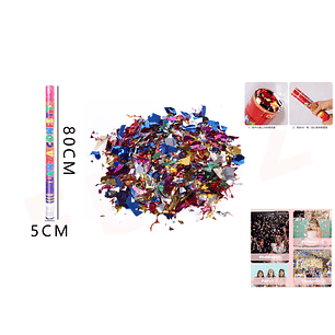 Lanza Confeti papel colores 80cm