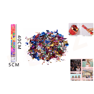 Lanza Confeti papel colores 40cm