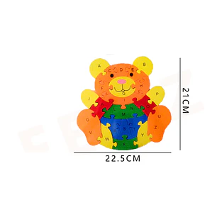 Oso Rompecabezas de Madera 22x22Cm