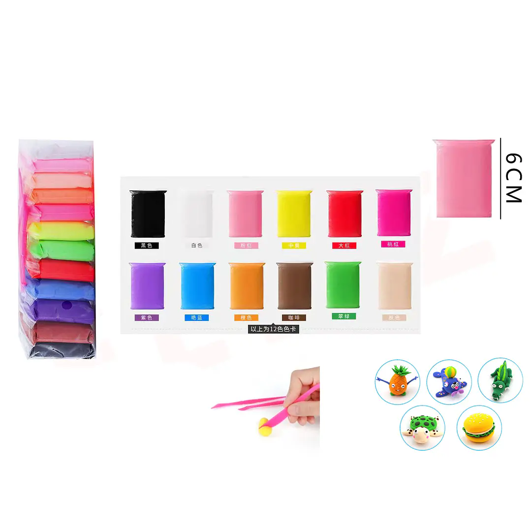 Masas moldeables de colores 12 1