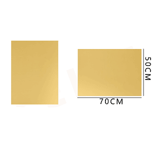 Cartulina Brillante Dorado 50X70 Cm 50 Pcs