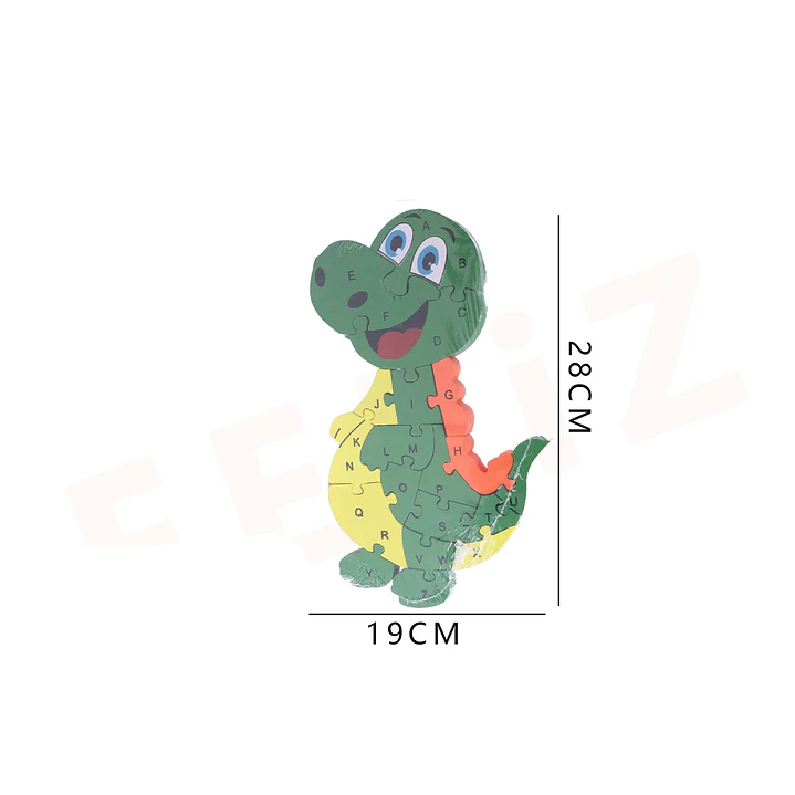 Puzzles de Madera dinosaurio 19x28cm 1
