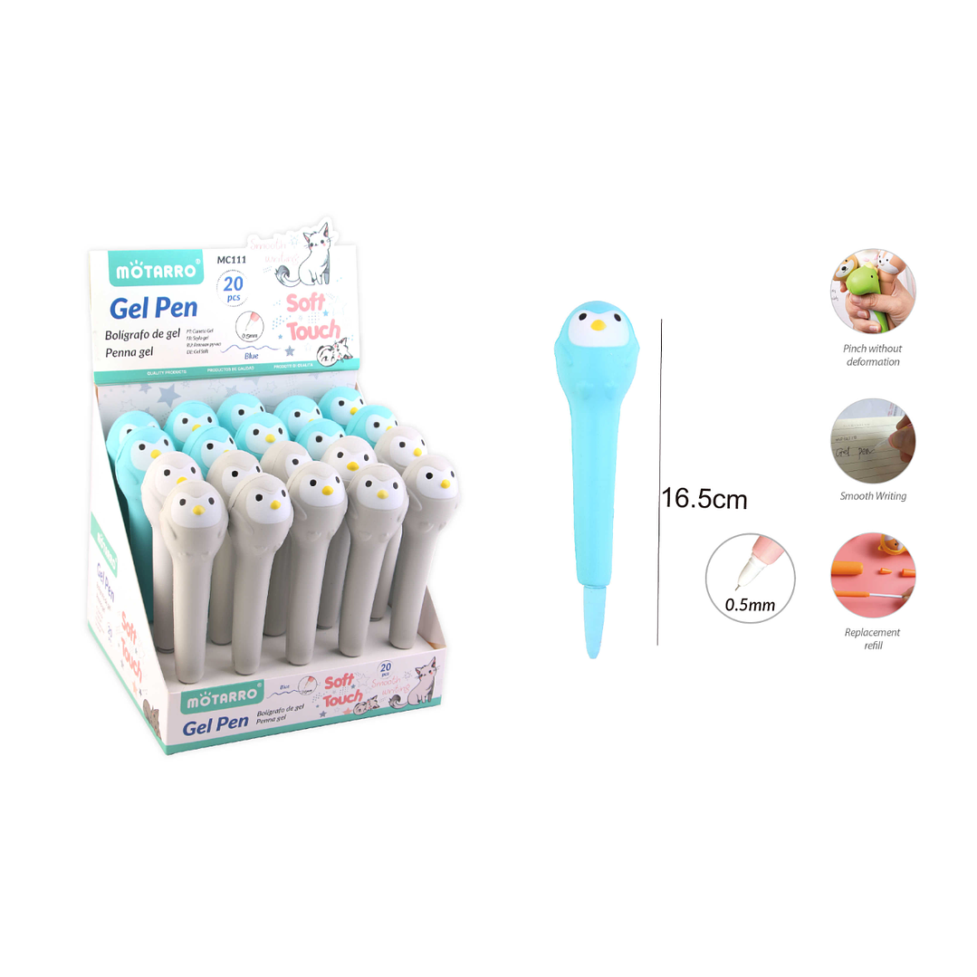 Lápiz Pasta diseño pingüino 0,5mm 1