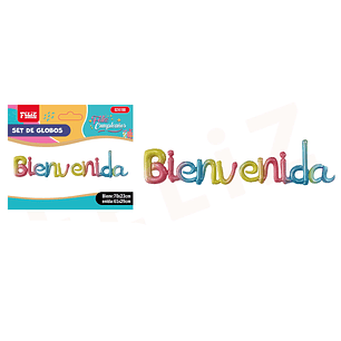 Globos Letra Bienvenida Multicolor