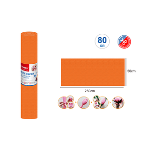 Papel Crepé Salmón 50x250 cm 80g