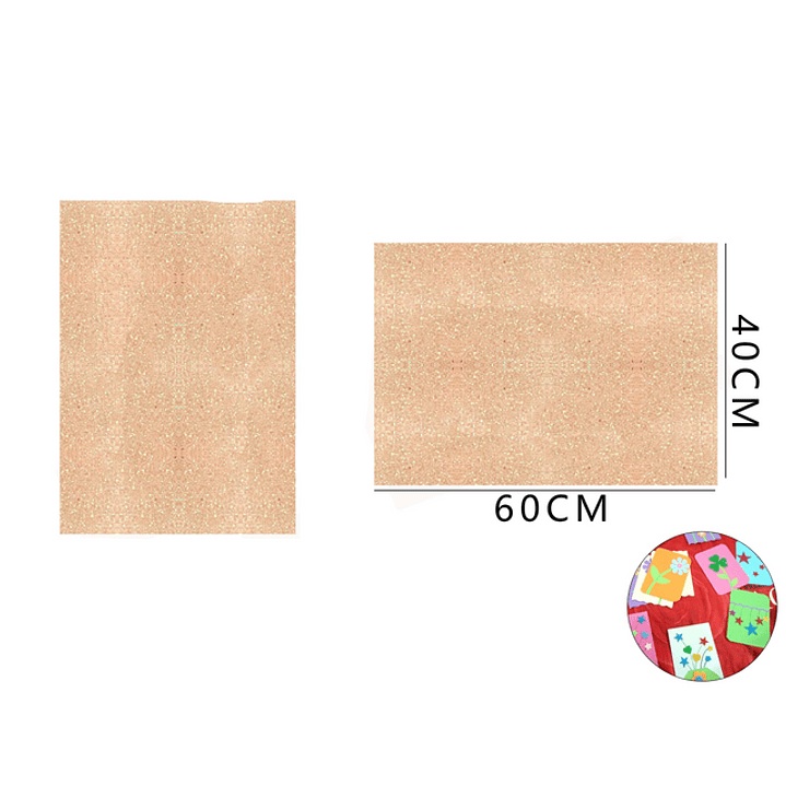 Goma Eva Escarchado Naranja 60x40Cm 1